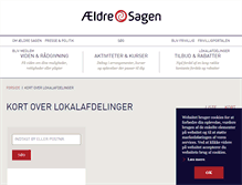 Tablet Screenshot of kommunesider.aeldresagen.dk